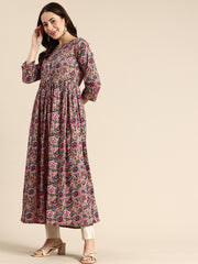 Floral Printed A-Line Kurta