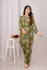 Green Printed Co-Ord Set