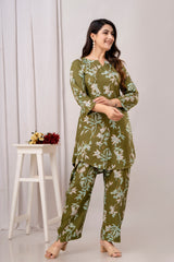 Green Printed Co-Ord Set