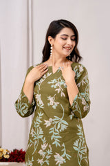 Green Printed Co-Ord Set