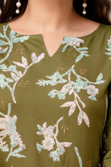 Green Printed Co-Ord Set