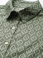 Printed Pure Cotton Shirt With Trouser