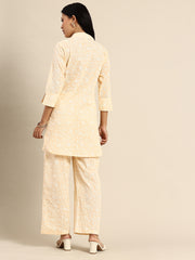 Beige Color Printed Co-ord Set
