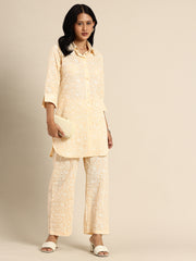 Beige Color Printed Co-ord Set