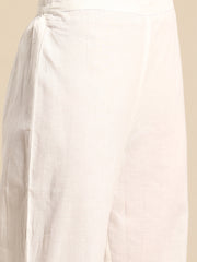 Red printed Kurta with Trousers