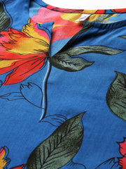 Blue Floral Printed Co-ord Set