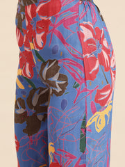 Multicolored Floral Printed Tunic With Trousers