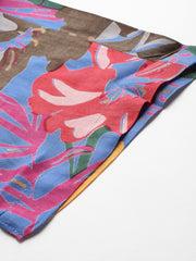 Multicolored Floral Printed Tunic With Trousers