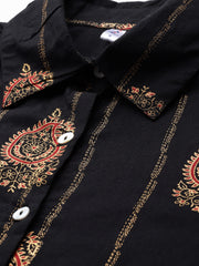 Ethnic Motifs Printed Cotton Shirt with Trousers