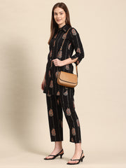 Ethnic Motifs Printed Cotton Shirt with Trousers