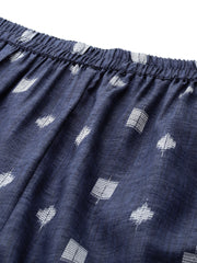 Geometric Self Design Lurex Detail Pure Cotton Co-Ords