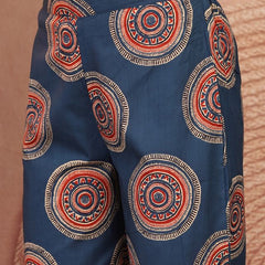 Geometric Printed Pure Cotton Co-Ord Set - Blue