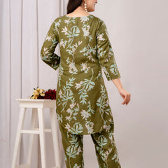 Green Printed Co-Ord Set