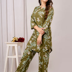 Green Printed Co-Ord Set