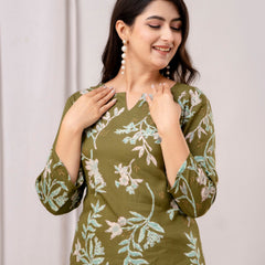 Green Printed Co-Ord Set