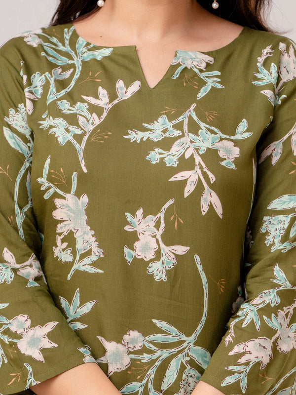 Green Printed Co-Ord Set