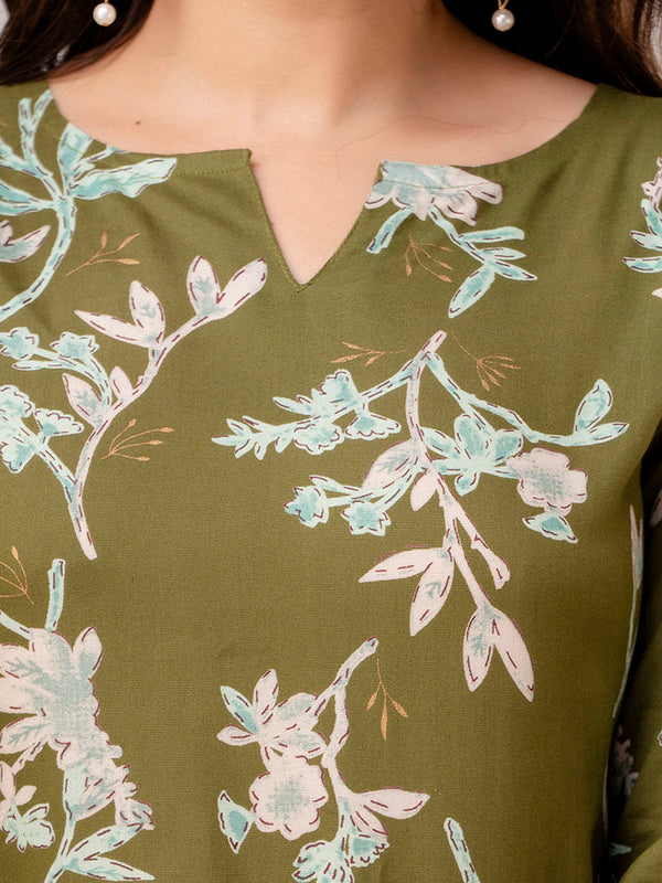 Green Printed Co-Ord Set