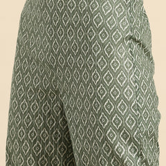 Printed Pure Cotton Shirt With Trouser