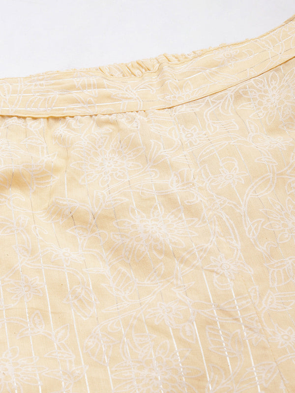 Beige Color Printed Co-ord Set
