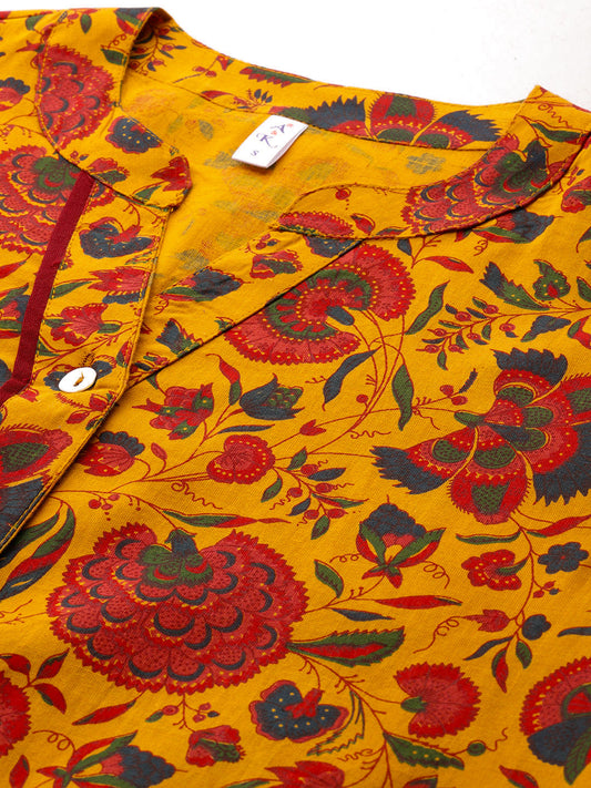 Orange regular a-line top