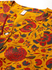 Orange regular a-line top