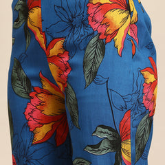 Blue Floral Printed Co-ord Set