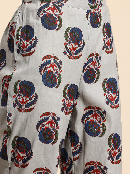 Women's Floral Printed Cotton Kurta Set