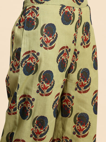 Women's Floral Printed Cotton Kurta Set