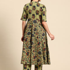 Women's Floral Printed Cotton Kurta Set