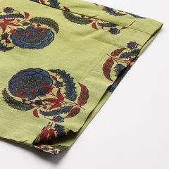 Women's Floral Printed Cotton Kurta Set