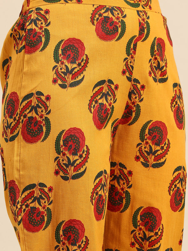 Women's Floral Printed Cotton Kurta Set