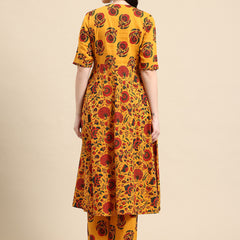 Women's Floral Printed Cotton Kurta Set