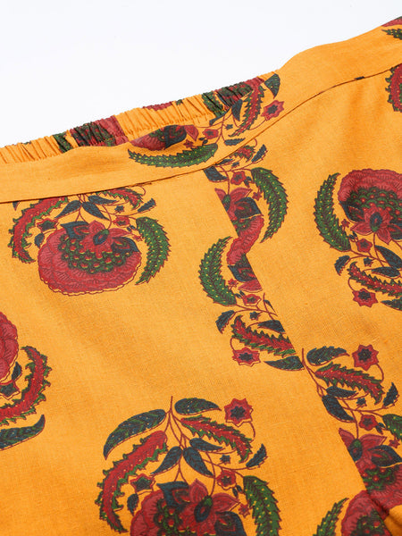 Women's Floral Printed Cotton Kurta Set
