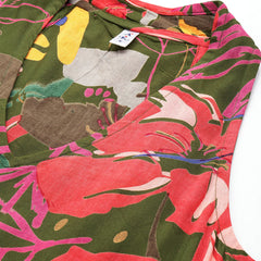 Floral Print Peplum Longline Top