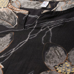 Black Floral Printed Pure Cotton Co-Ords