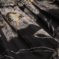 Black Floral Printed Pure Cotton Co-Ords