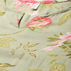 Green Floral Printed Co-Ords