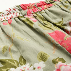 Green Floral Printed Co-Ords