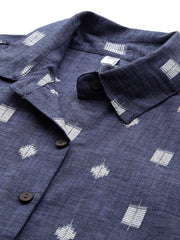 Geometric Self Design Lurex Detail Pure Cotton Co-Ords