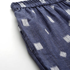 Geometric Self Design Lurex Detail Pure Cotton Co-Ords
