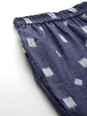 Geometric Self Design Lurex Detail Pure Cotton Co-Ords