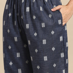 Geometric Self Design Lurex Detail Pure Cotton Co-Ords