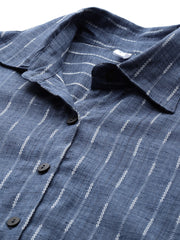 Self-Striped Pure Cotton Co-Ords