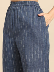 Self-Striped Pure Cotton Co-Ords