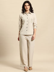 Embroidered Pocket Detail Co-Ords