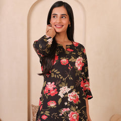 Floral Printed Top With Palazzo Co-Ords