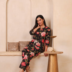 Floral Printed Top With Palazzo Co-Ords