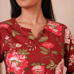 Floral Printed Top With Palazzo Co-Ords