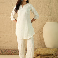 Cotton Printed Top with Palazzos