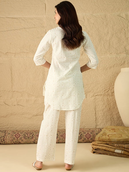 Cotton Printed Top with Palazzos
